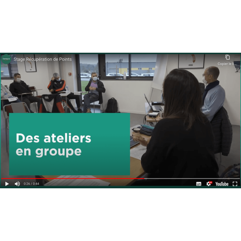 Stage de récupération de points / sensibilisation à la sécurité routière Stage de récupération de points / sensibilisation à la sécurité routière